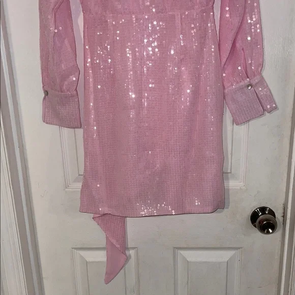 Steve Madden Light Pink Sequin Dress - Picture 6 of 7